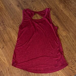 Women's Sleeveless Red Top